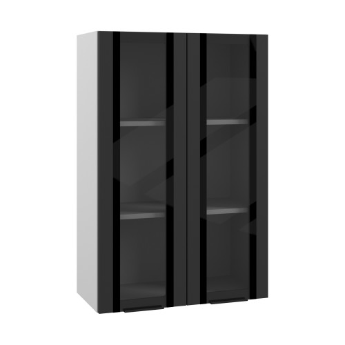 Верхний шкаф Черная шагрень ВП 600х900
