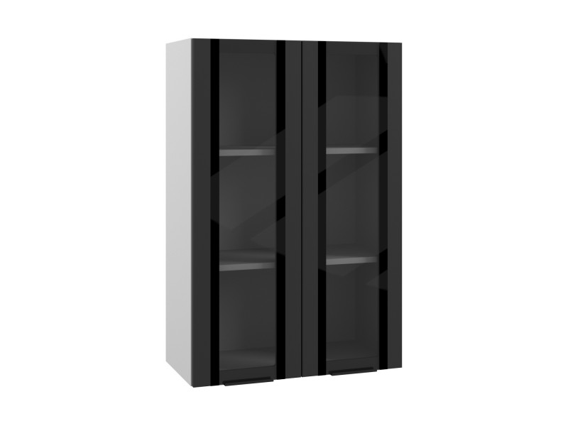 Верхний шкаф Черная шагрень ВП 600х900