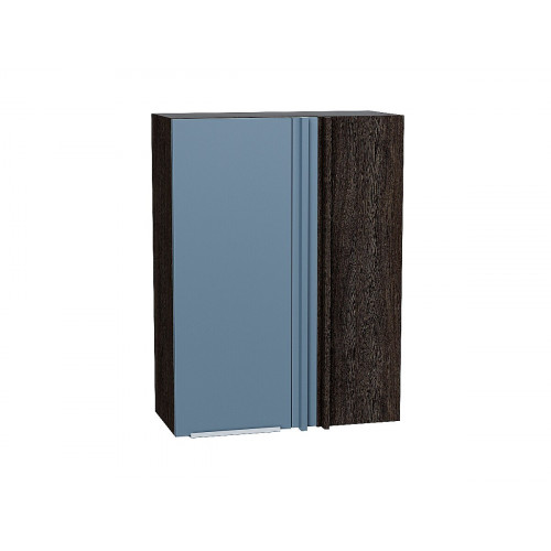 920*690* Шкаф верхний прямой угловой Фьюжн Silky Blue Graphite