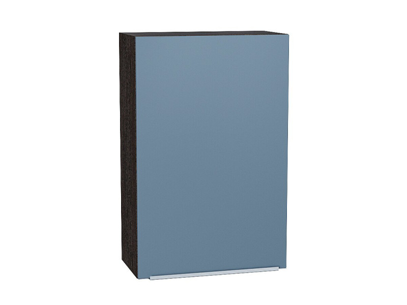 920*600* Шкаф верхний с 1-ой дверцей Фьюжн Silky Blue Graphite