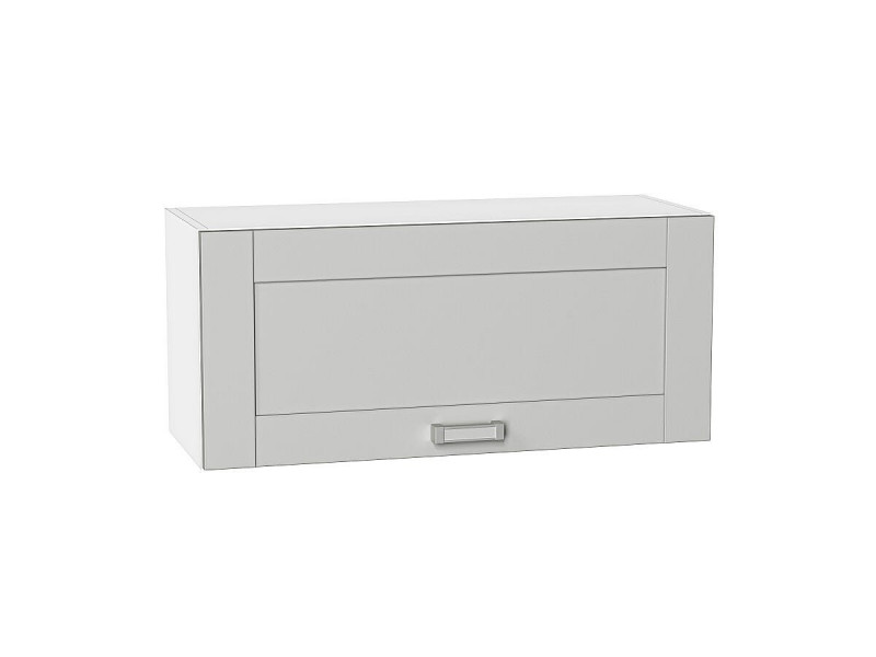 Кухня 358*800*Шкаф верхний горизонтальный Лофт Grey Silk/Белый