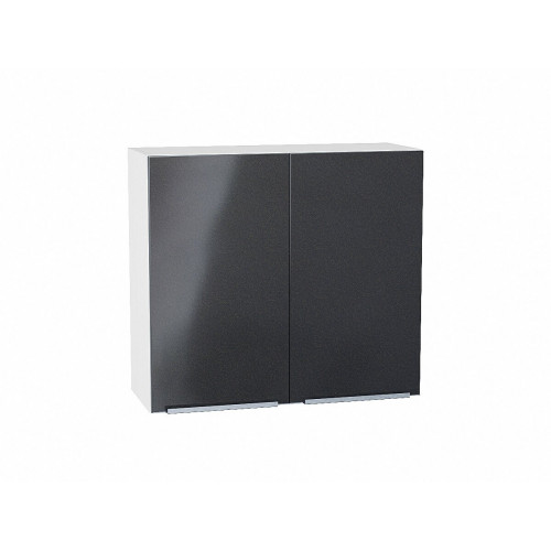 716*800* Шкаф верхний с 2-мя дверцами Фьюжн Anthracite Белый