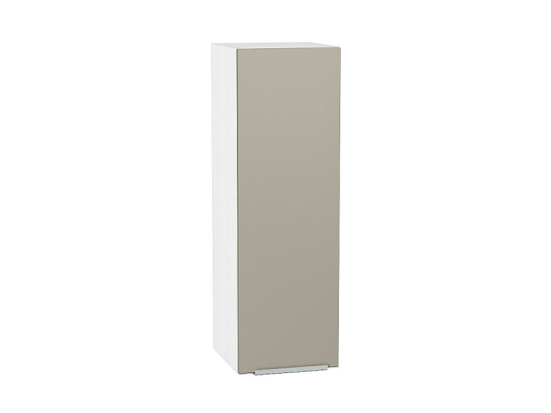 920*300* Шкаф верхний с 1-ой дверцей Фьюжн Silky Grey Белый