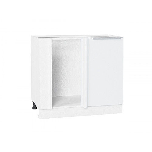816*890* Шкаф нижний угловой Фьюжн Silky White Белый
