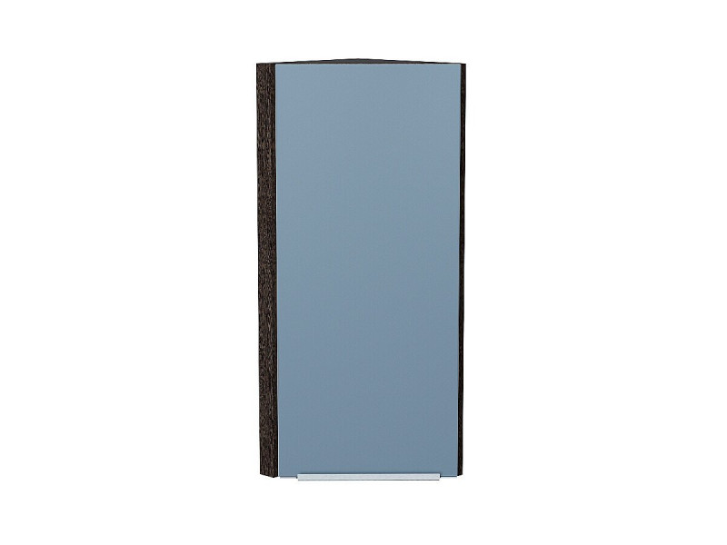 920*300*306 Шкаф верхний торцевой Фьюжн Silky Blue Graphite