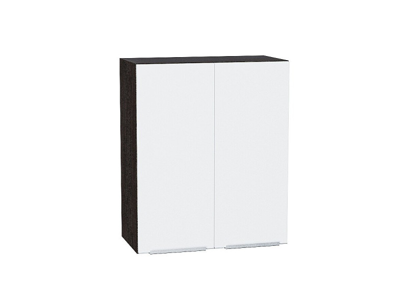 716*600* Шкаф верхний с 2-мя дверцами Фьюжн Silky White Graphite