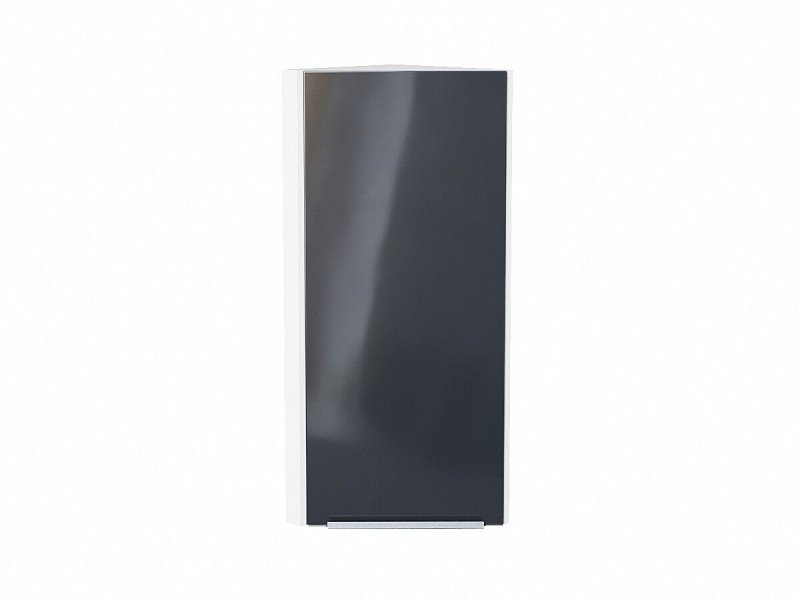 920*300*306 Шкаф верхний торцевой Фьюжн Anthracite Белый