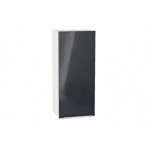 920*400* Шкаф верхний с 1-ой дверцей Фьюжн Anthracite Белый