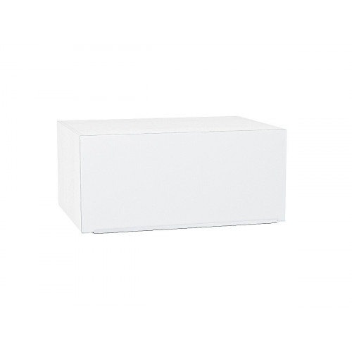 358*800* Шкаф верхний горизонтальный глубокий Фьюжн Silky White Белый