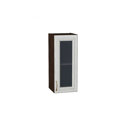 716*300* Шкаф верхний с 1-ой остекленной дверцей Шале White Dreamline Graphite