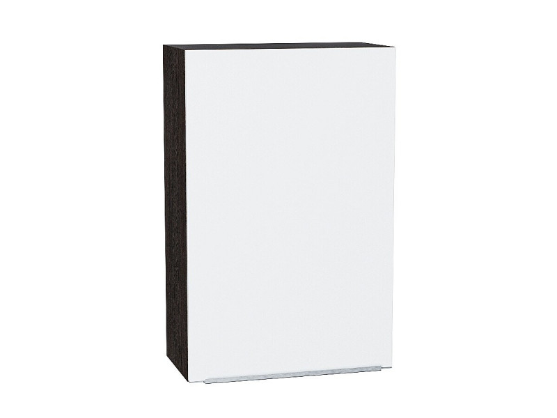920*600* Шкаф верхний с 1-ой дверцей Фьюжн Silky White Graphite