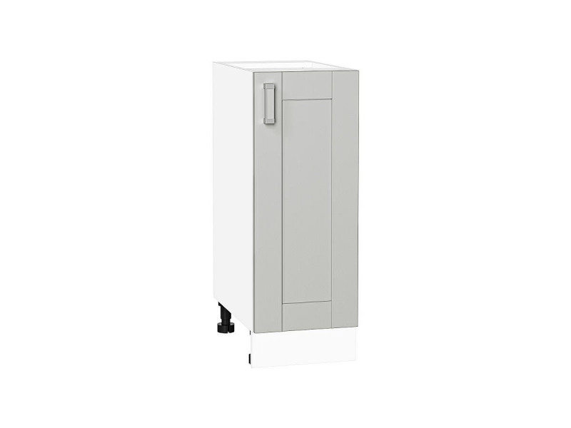 Кухня 816*300*Шкаф нижний с 1-ой дверцей Лофт Grey Silk/Белый