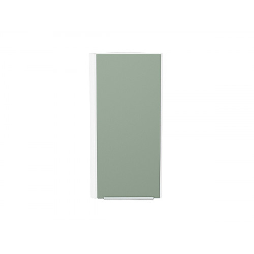 920*300*306 Шкаф верхний торцевой Фьюжн Silky Mint Белый