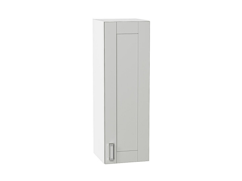 Кухня 920*300*Шкаф верхний с 1-ой дверцей Лофт Grey Silk/Белый