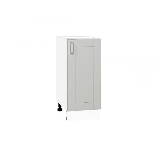 816*350*Шкаф нижний с 1-ой дверцей Лофт Grey Silk/Белый